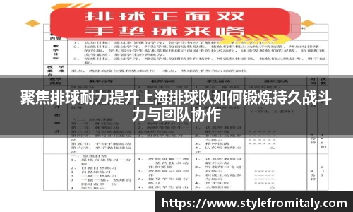 聚焦排球耐力提升上海排球队如何锻炼持久战斗力与团队协作